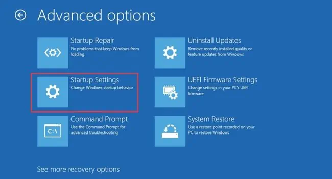 14 Ways to Fix Windows Boot Loop 24 startup-settings-in-advanced-options