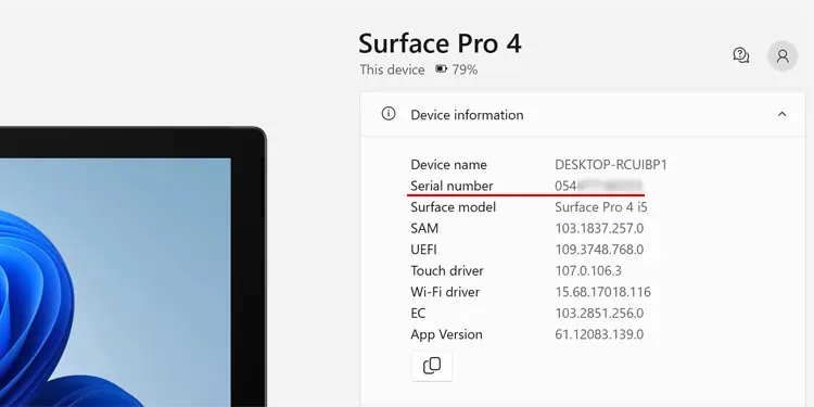 5 Ways to Check Serial Number on Surface Laptop 2 surface-app-serial-number