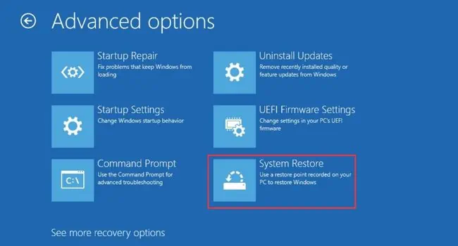 14 Ways to Fix Windows Boot Loop 47 system-restore-in-advanced-options