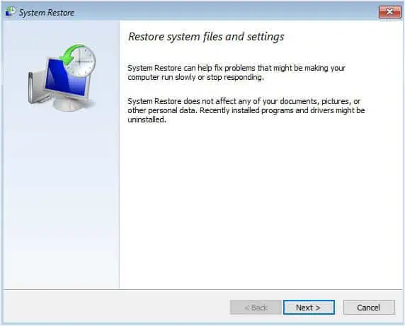 14 Ways to Fix Windows Boot Loop 49 system-restore-next-button