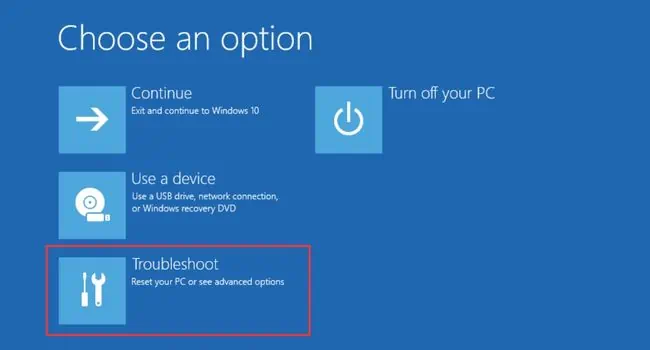14 Ways to Fix Windows Boot Loop 5 troubleshoot-in-choose-an-option