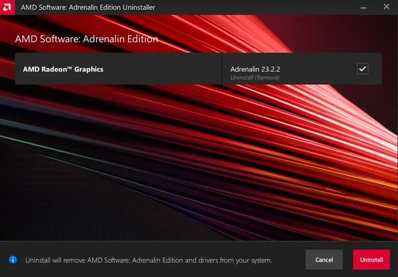 How to Fix AMD Software Not Opening 8 uninstall-amd-software