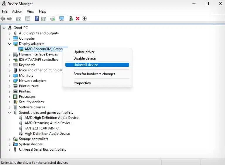 Windows 11 Keeps Freezing? 12 Ways to Fix It 5 uninstall-graphics-driver