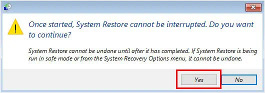 14 Ways to Fix Windows Boot Loop 51 yes-to-system-restore