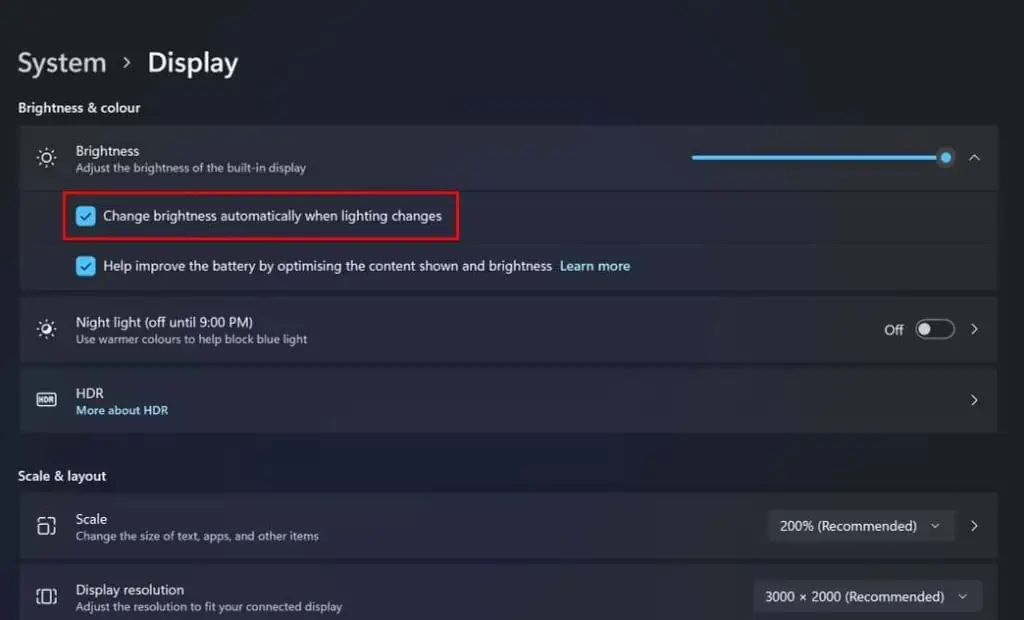 7 Ways to Adjust Brightness on Laptop 4 Change-brightness-automatically-when-the-lighting-changes-1024x620