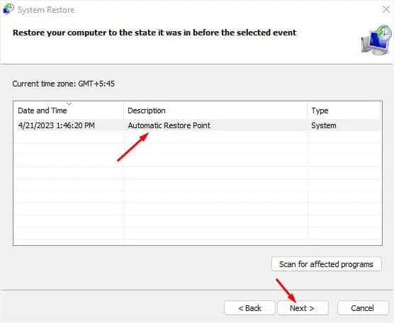 automatic-restore-point