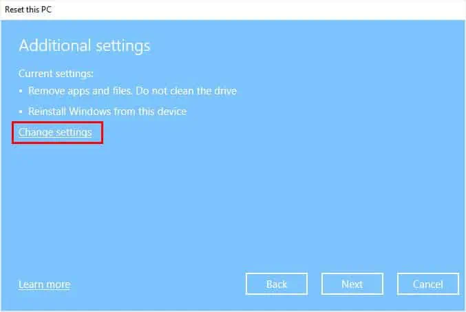 change-settings