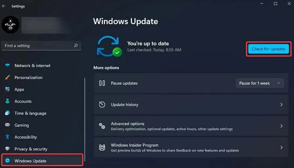 Astro A10 Mic Not Working? 7 Ways to Fix It 13 check-for-windows-update-1