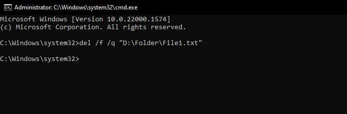 How to Force Delete a File? 5 Simple Ways 1 cmd-force-delete-file