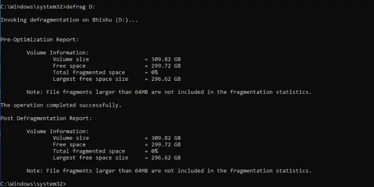 defrag