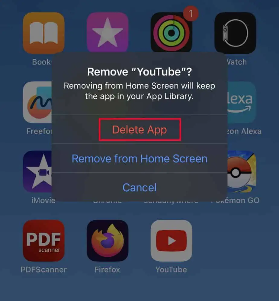 YouTube App Not Working? How to Fix It 9 delete-app-youtubwe