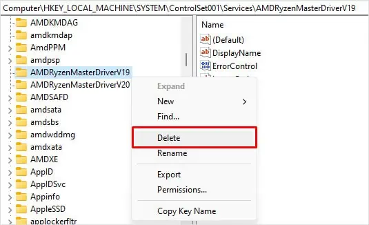 Fix: Ryzen Master Driver Not Installed Properly 16 delete-old-amd-ryzen-master-driver