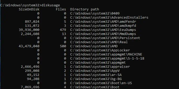 diskusage