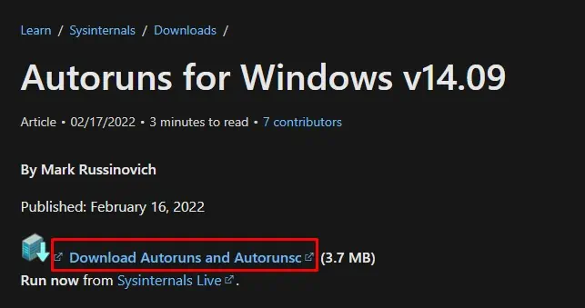 How to Stop Apps From Opening on Startup 9 download-autoruns-and-autorunsc