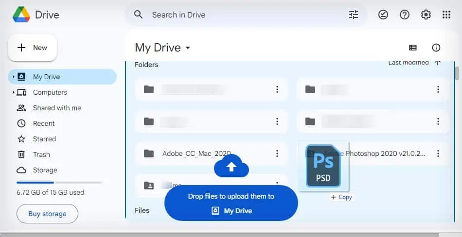 How to Send Large Files via Email? 3 Easy Ways 6 drop-files-to-upload-them-to-drive