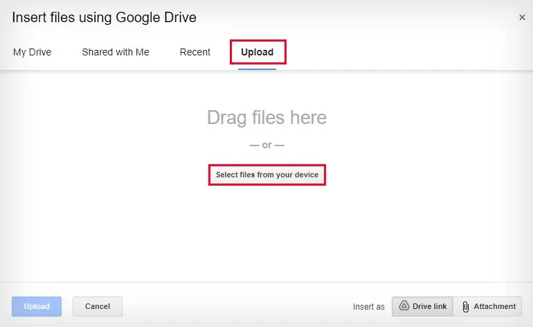 How to Send Large Files via Email? 3 Easy Ways 3 gmail-select-files-from-your-browser-1