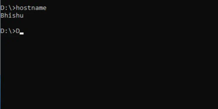 hostname