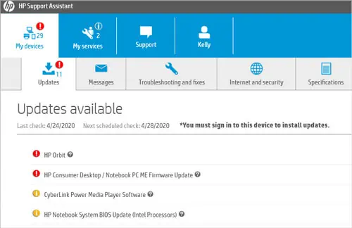 How to Update HP Laptop (Complete Guide) 5 hp-support-assistant-updates