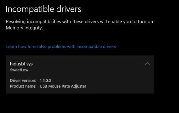 4 Ways to Fix Memory Integrity is Off on Windows 11 5 incompatible-driver-memory-integrity-is-off
