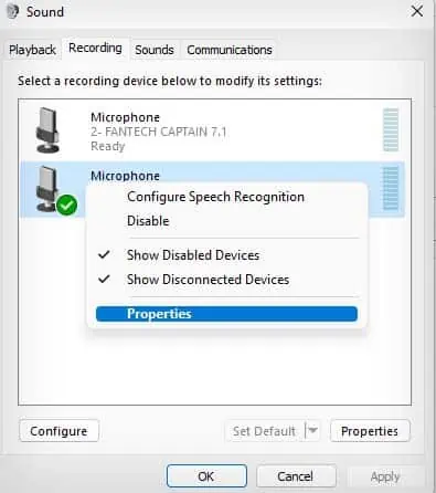 Astro A10 Mic Not Working? 7 Ways to Fix It 11 microphone-properties