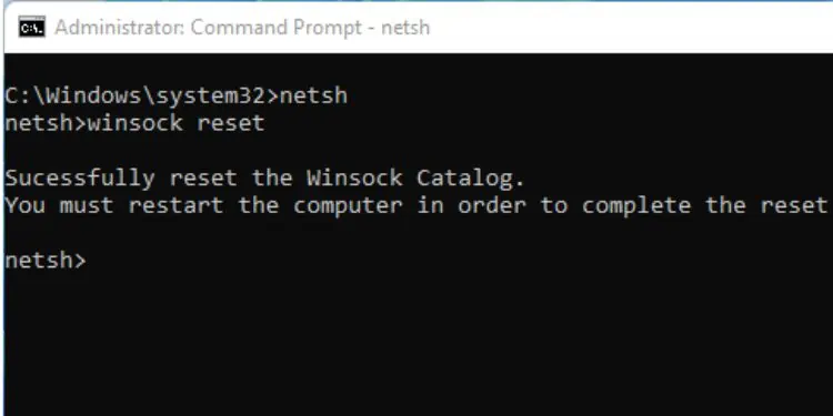 netsh