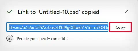 How to Send Large Files via Email? 3 Easy Ways 17 onedridve-file-share-copy-link