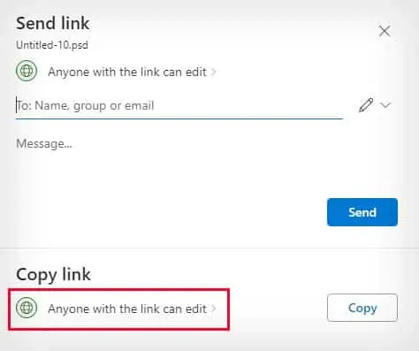 How to Send Large Files via Email? 3 Easy Ways 15 onedrive-share-file-anyone-with-the-link-can-edit-1
