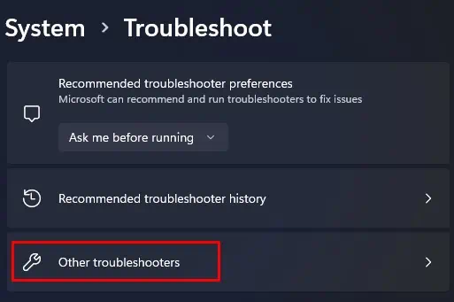 open-other-troubleshooter-Windows-search-not-working