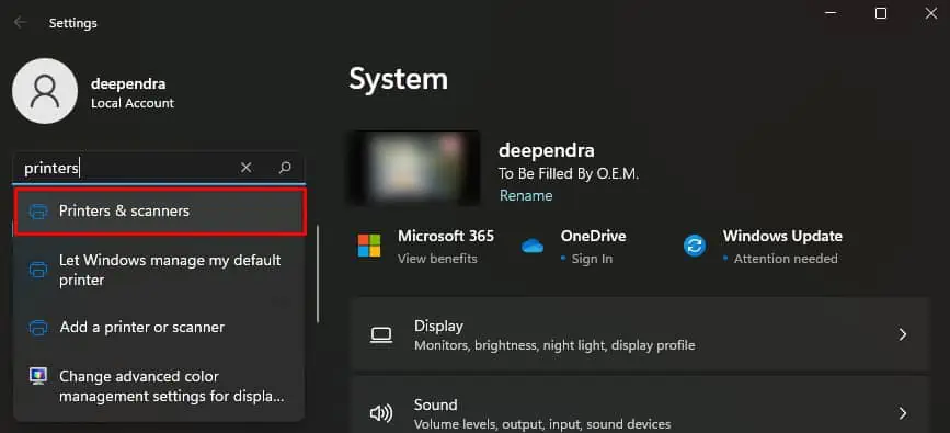 open-printers-and-scanners-by-searching-in-settings