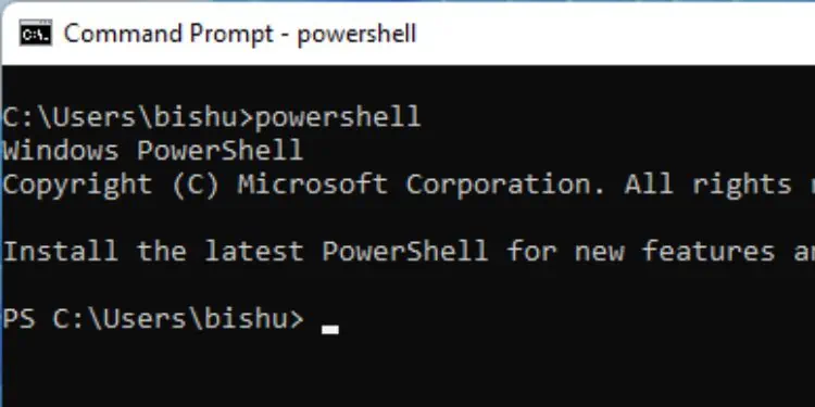powershell-on-cmd