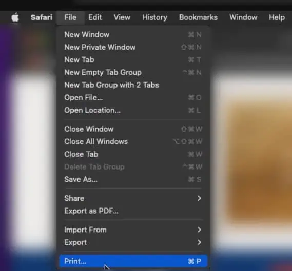 How to Print a Web Page 10 print-option-in-safari