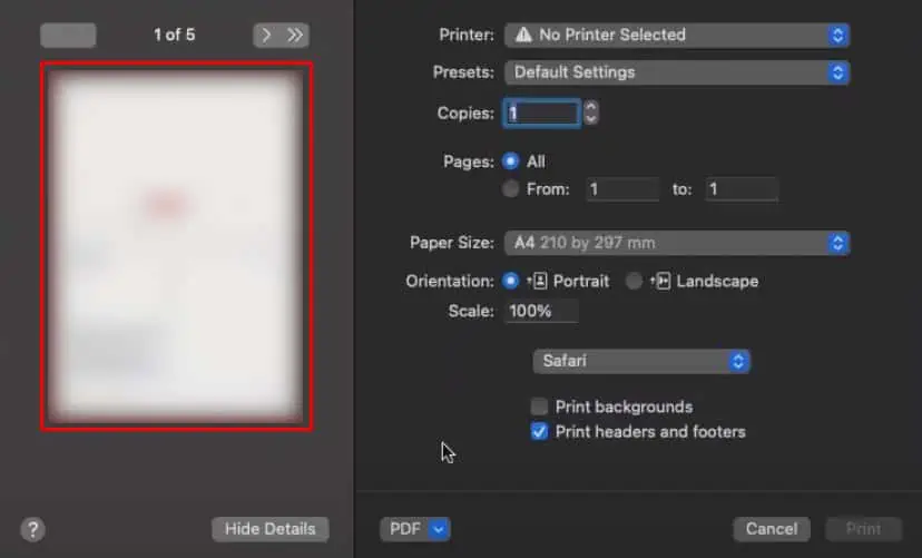 How to Print a Web Page 11 print-preview-in-safari