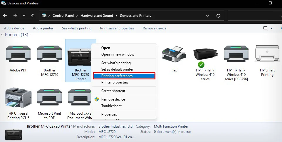 How to Clean a Printer (Complete Guide) 36 printing-preference-of-brother-printer-4