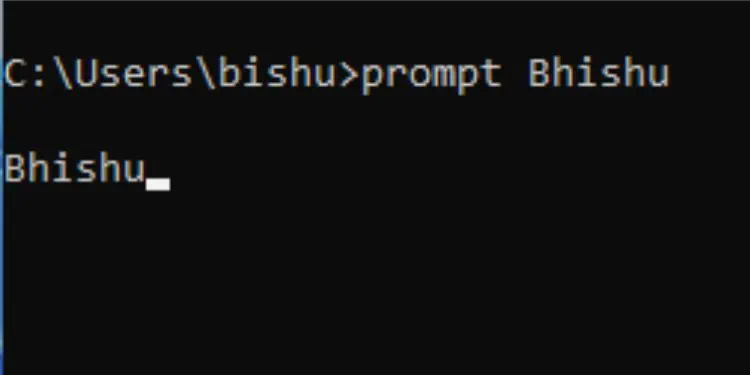 prompt
