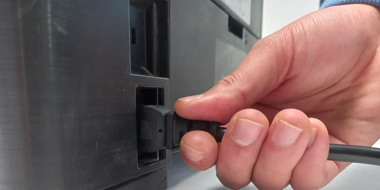 How to Clean a Printer (Complete Guide) 16 remove-power-cord-from-hp-printer