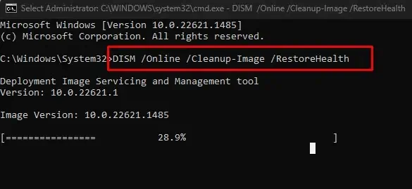 run-dism-windows-search-not-working