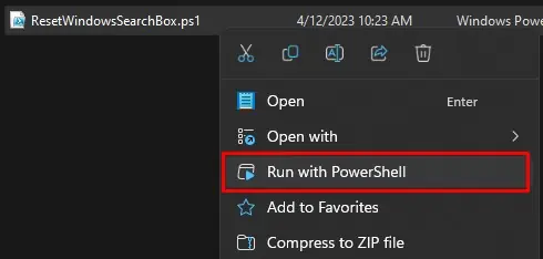 run-windows-search-box-powershell-script
