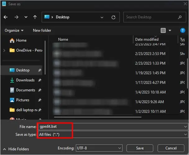 How to Fix gpedit.msc Not Found Error in Windows 4 save-bat-file