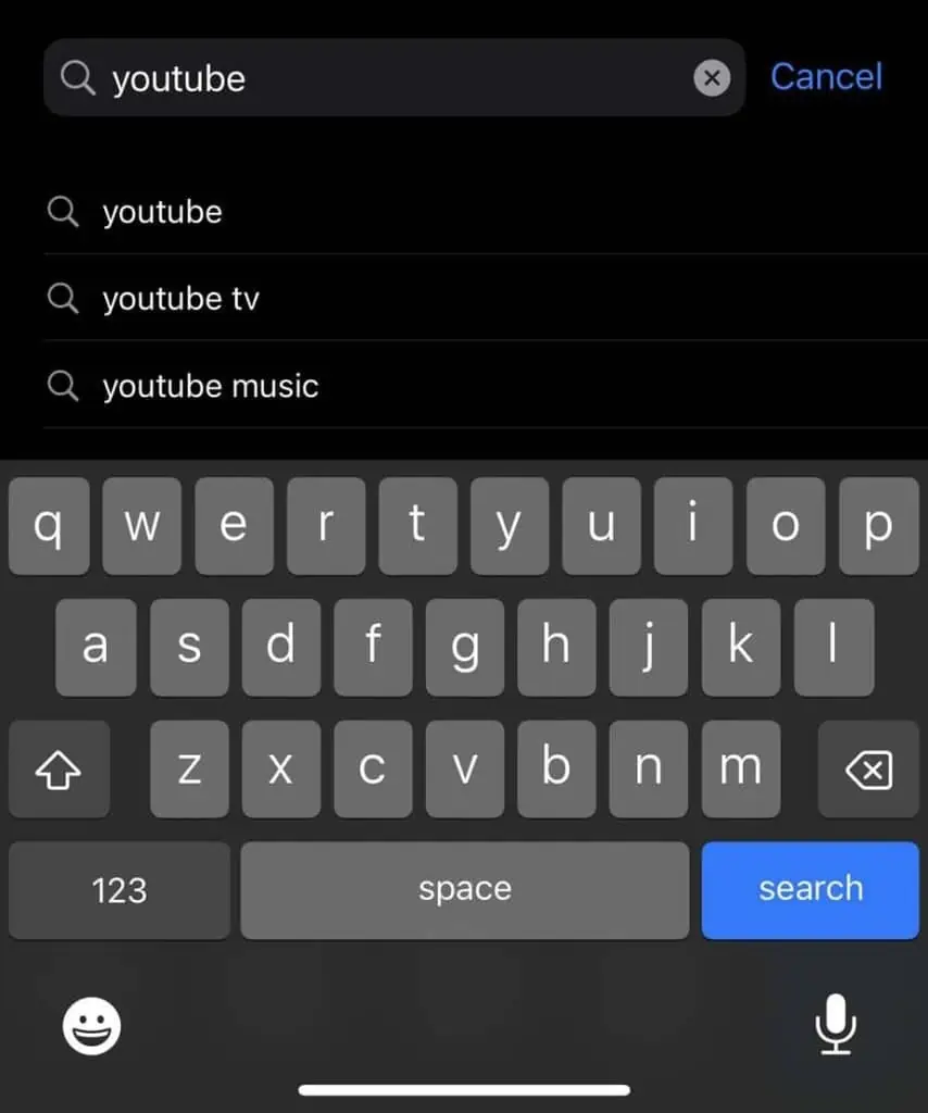 YouTube App Not Working? How to Fix It 3 search-for-youtube-in-app-store-854x1024