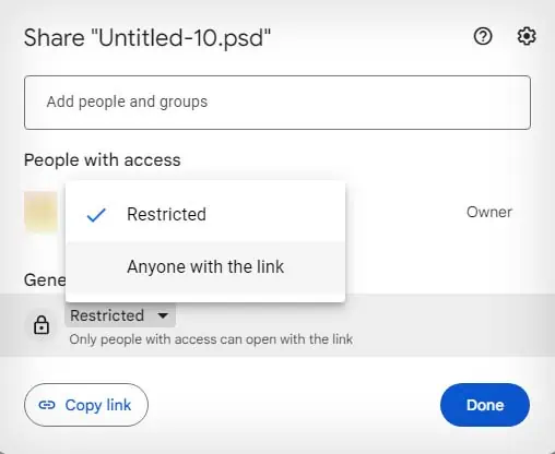 How to Send Large Files via Email? 3 Easy Ways 8 share-file-through-google-drive-1