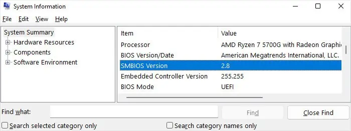 How to Update HP Laptop (Complete Guide) 9 system-information-msinfo-smbios-version