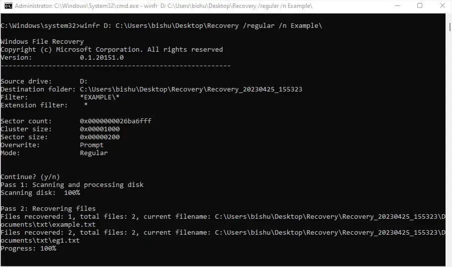 winfr-command