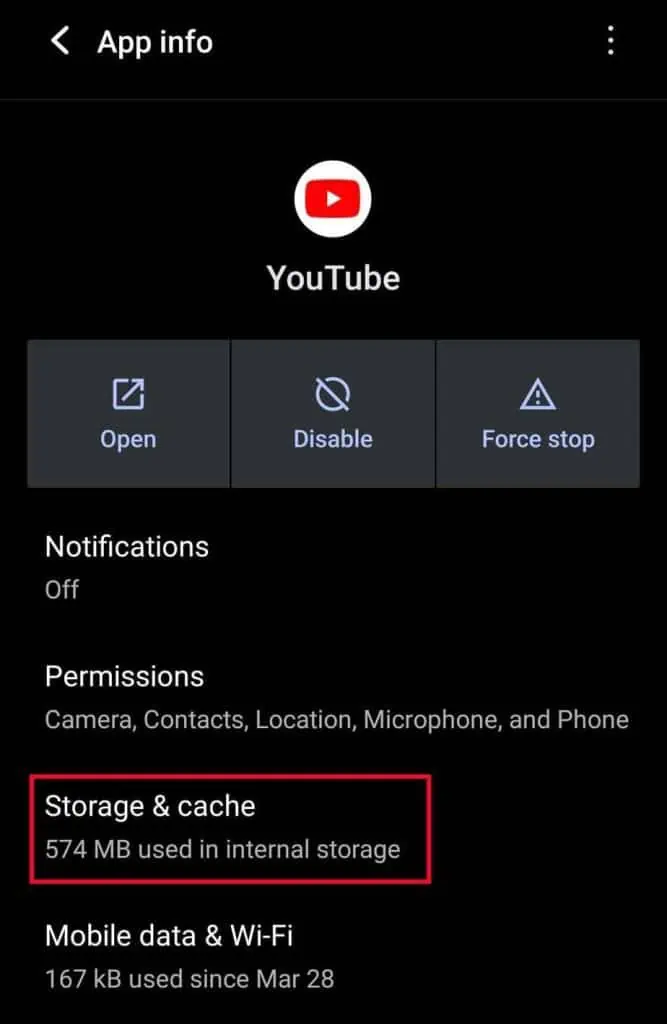 YouTube App Not Working? How to Fix It 6 youtube-storage-and-cache-667x1024