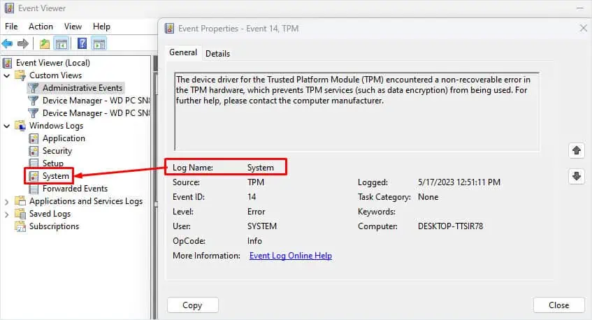 check-log-name-corresponding-to-windows-log-category