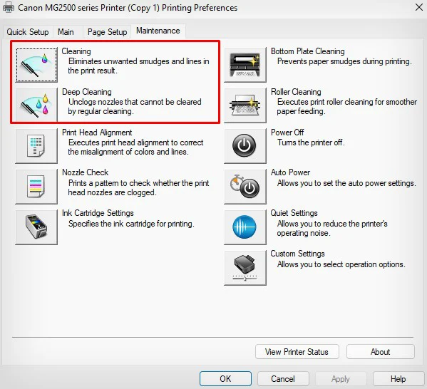 Canon Printer Printing Blank Pages? Try These 7 Proven Fixes 15 cleaning-and-deep-cleaning-on-canon-printer