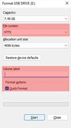 How to Format a USB Drive 2 context-menu-format-usb-drive-file-system-volume-label-quick-format