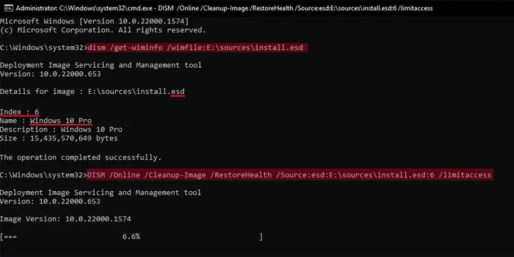 dism-get-wininfo-winfile-esd-index-online-cleanup-image-restorehealth-source