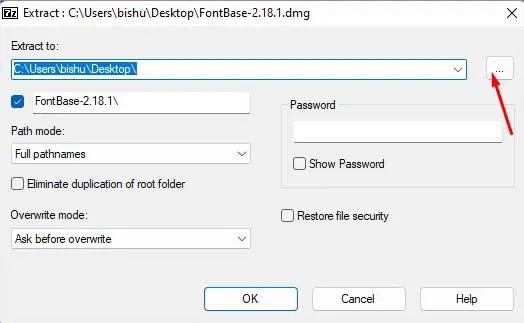 What is DMG File? How to Open It? 8 ellipses-button-7zip