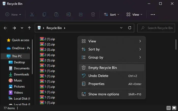 Low Disk Space but Nothing to Delete—What to Do? 2 empty-recycle-bin-1