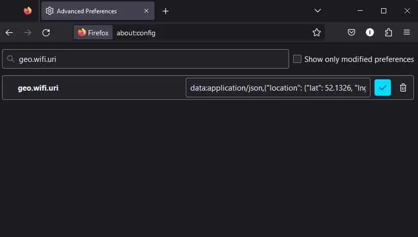 How to Change Location on Firefox 4 firefox-geowifiuri-manually-input-longitude-and-latitude